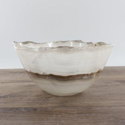 Mexican Onyx/Calcite Bowl 12"