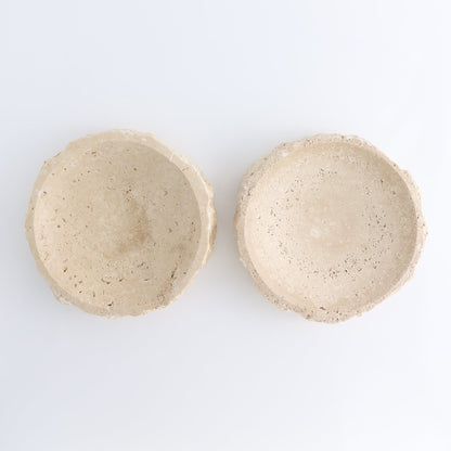One Large Travertine Rustic Bowl