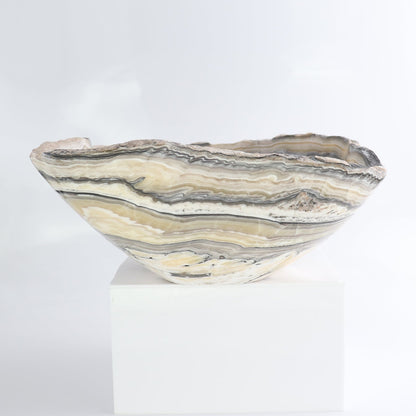 Mexican Onyx/Calcite Bowl 13"