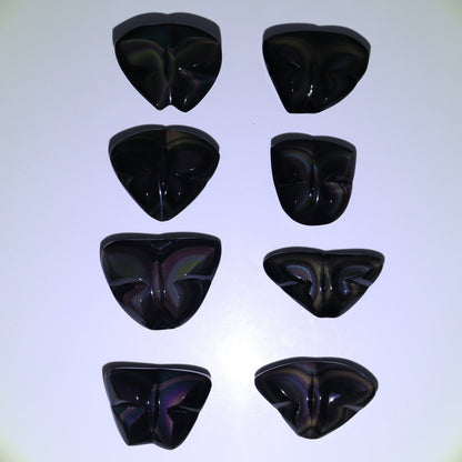 Rainbow Obsidian Butterflies Set of 8 - Expert Wholesale and Supplier of Wholesale Crystals & Bulk Gemstones, ["Butterflies","Butterfly","Mexico","Rainbow Obsidian"]
