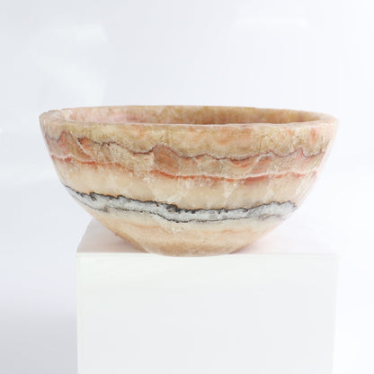 Mexican Onyx/Calcite Bowl 10"