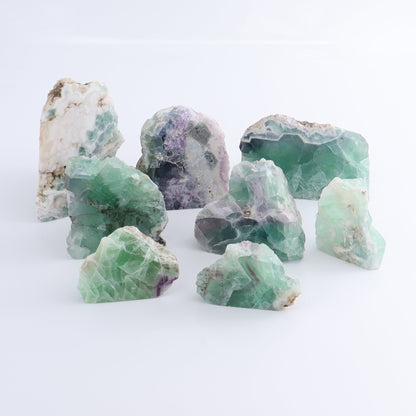 Fluorite Face Polished Set of 8 - Expert Wholesale and Supplier of Wholesale Crystals & Bulk Gemstones, ["Face Polished","Fluorite","Mexico"]