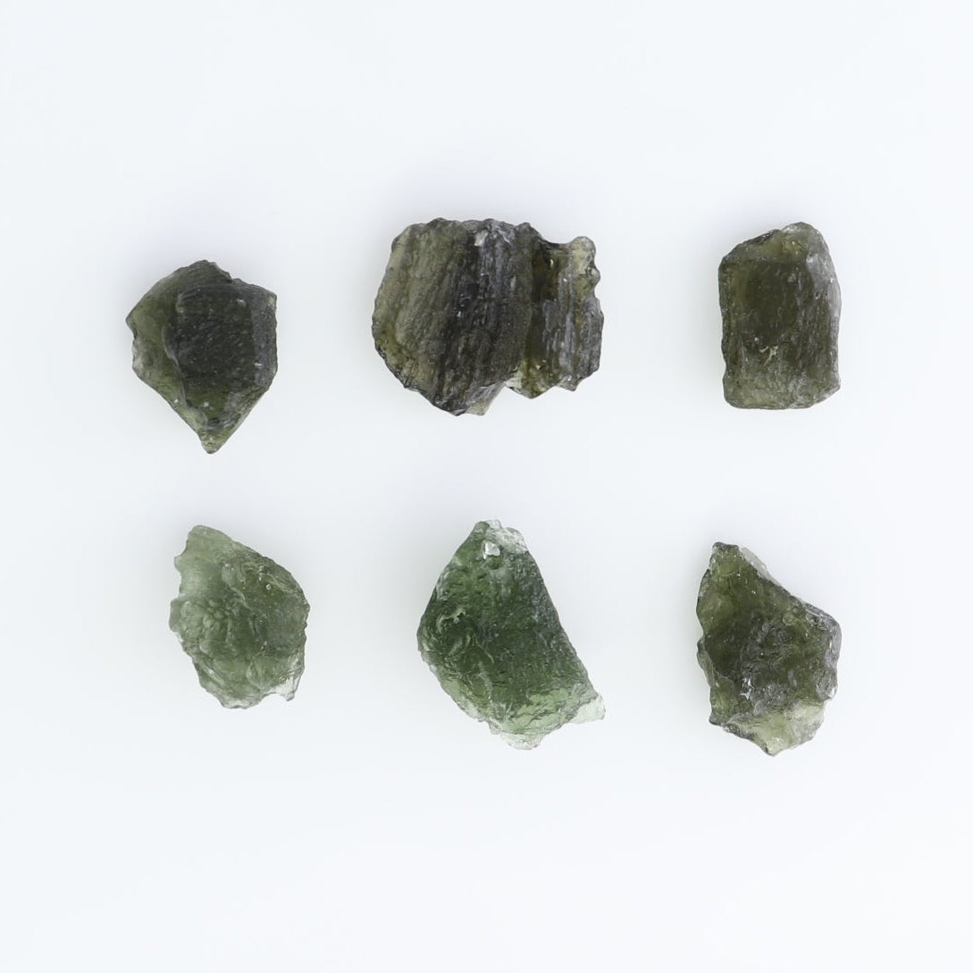 Moldavite Pieces Set of 6