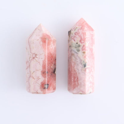 Rhodochrosite Towers Set of 7