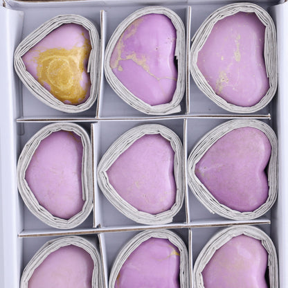 Phosphosiderite Hearts Set of 12 - Expert Wholesale and Supplier of Wholesale Crystals & Bulk Gemstones, ["Hearts","Phosphosiderite"]
