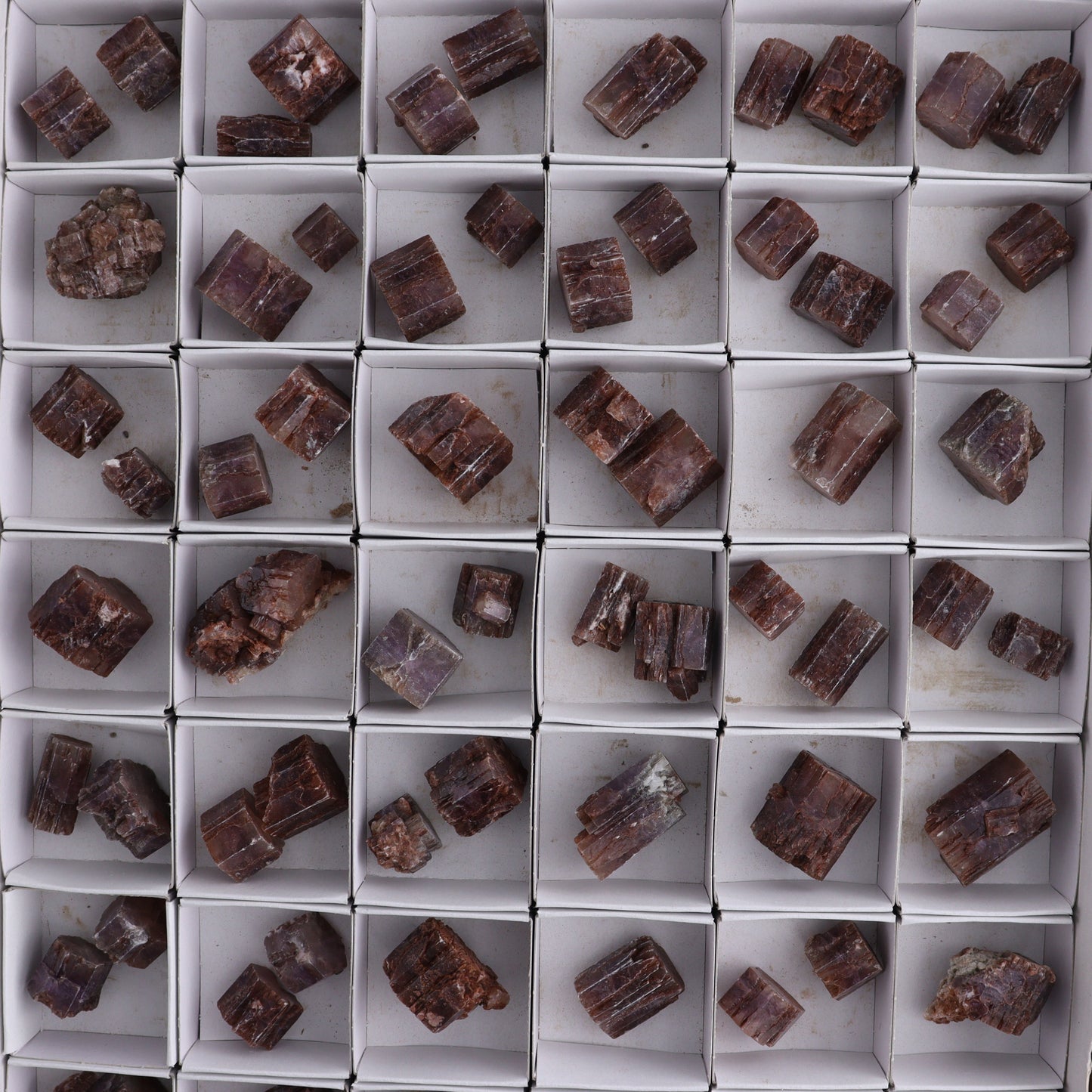 Purple Aragonite Set of 89 - Expert Wholesale and Supplier of Wholesale Crystals & Bulk Gemstones, ["aragonite","Purple Aragonite","Spain"]