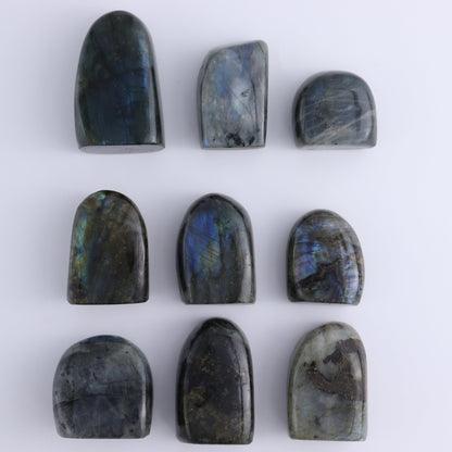 Labradorite Freeform Set of 9 - Expert Wholesale and Supplier of Wholesale Crystals & Bulk Gemstones, ["Freeforms","Labradorite","Madagascar"]