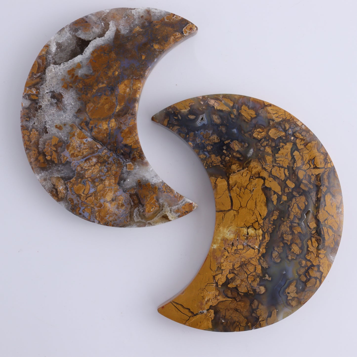 Brecciated Jasper Moons Set of 6 - Expert Wholesale and Supplier of Wholesale Crystals & Bulk Gemstones, ["Brecciated Jasper","Indonesia","moons"]