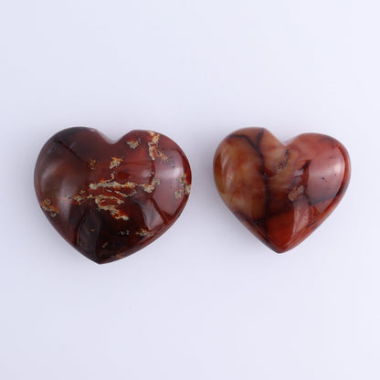 Carnelian Hearts Set of 6 - Expert Wholesale and Supplier of Wholesale Crystals & Bulk Gemstones, ["carnelian","Hearts","Madagascar"]