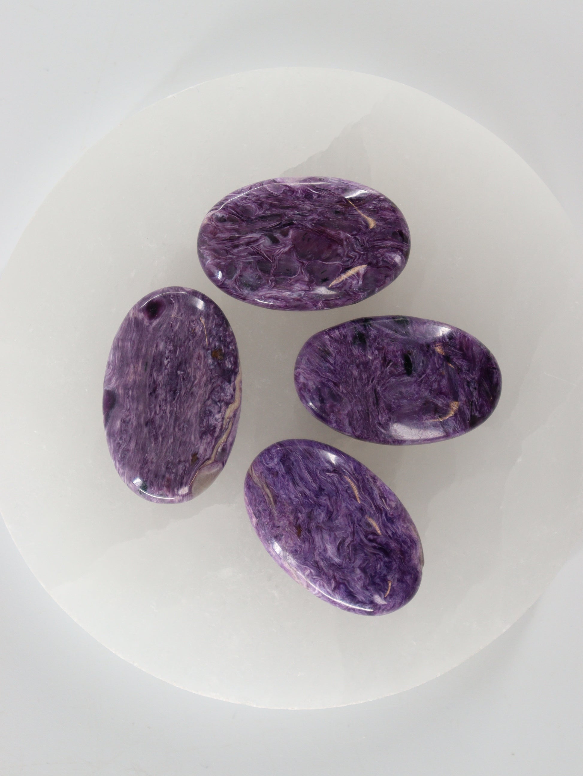 Charoite Stones Set of 4 - Expert Wholesale and Supplier of Wholesale Crystals & Bulk Gemstones, []