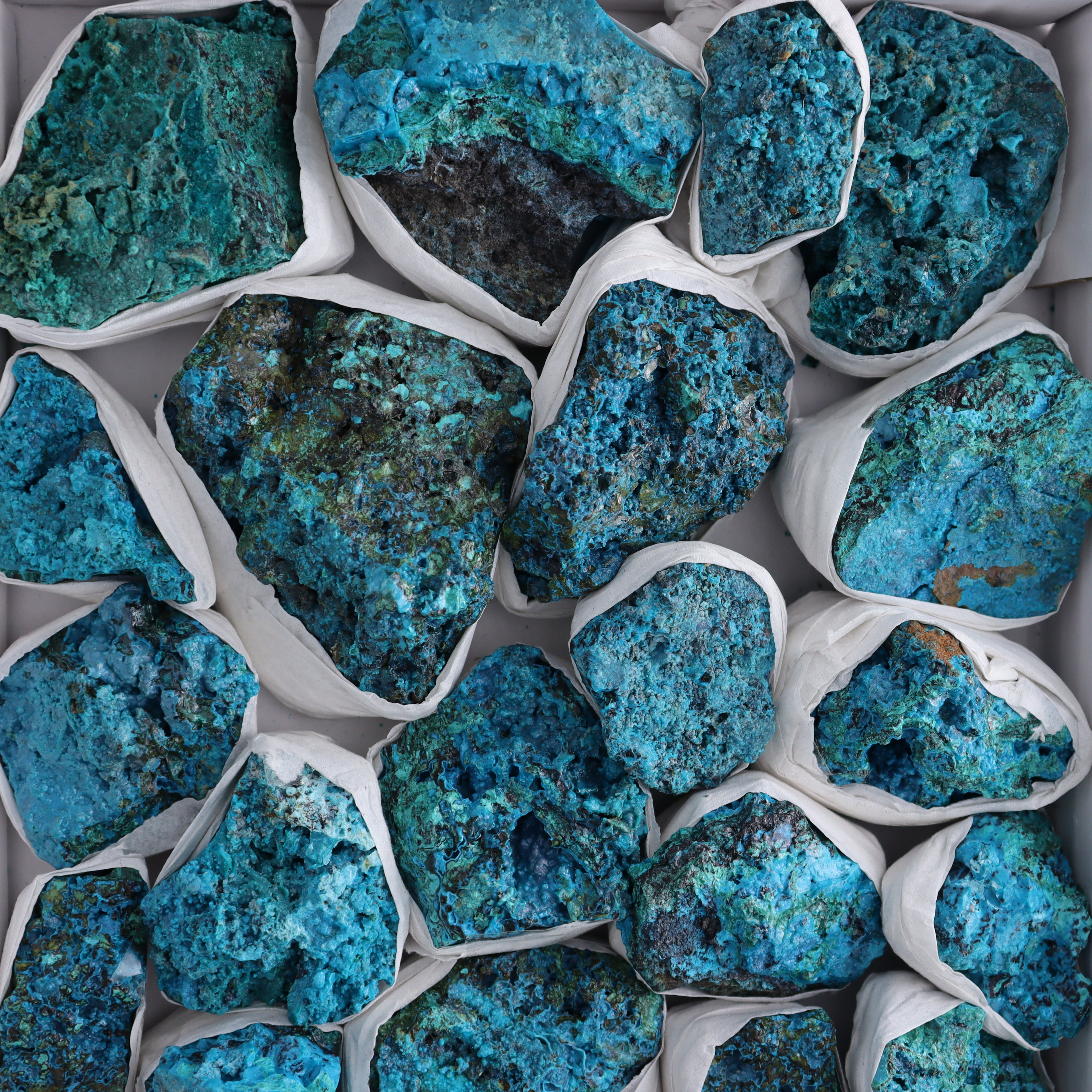 Chrysocolla Roughs Flat - Expert Wholesale and Supplier of Wholesale Crystals & Bulk Gemstones, ["Chrysocolla","Flats","Freeforms","Peru","Rough"]