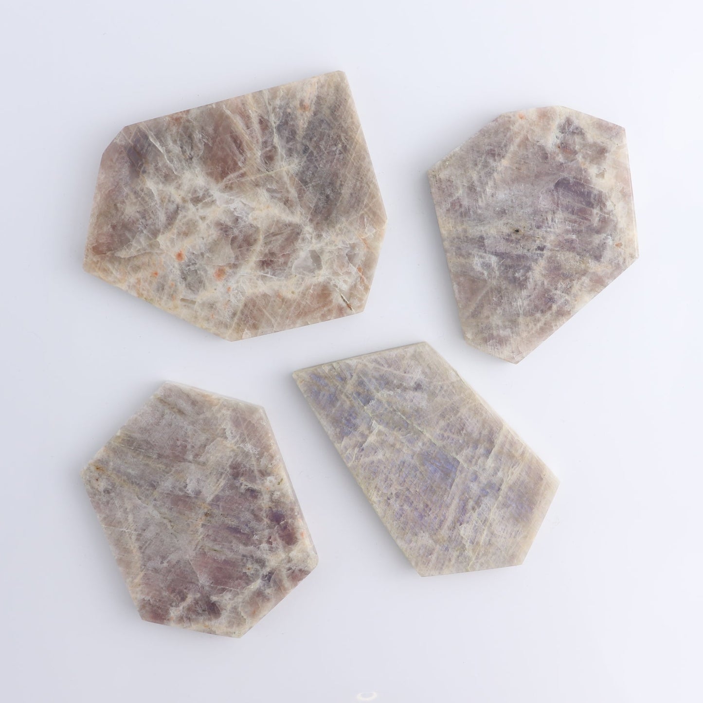 Moonstone Slices & Slabs Set of 4