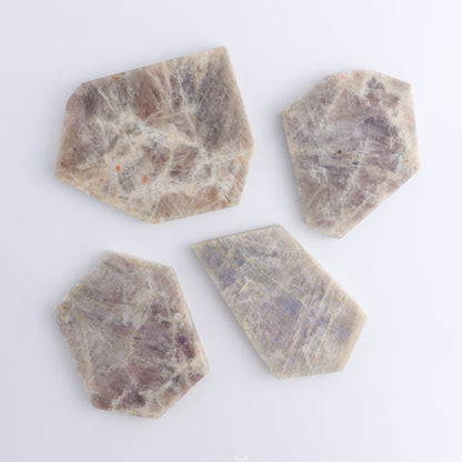 Moonstone Slices & Slabs Set of 4