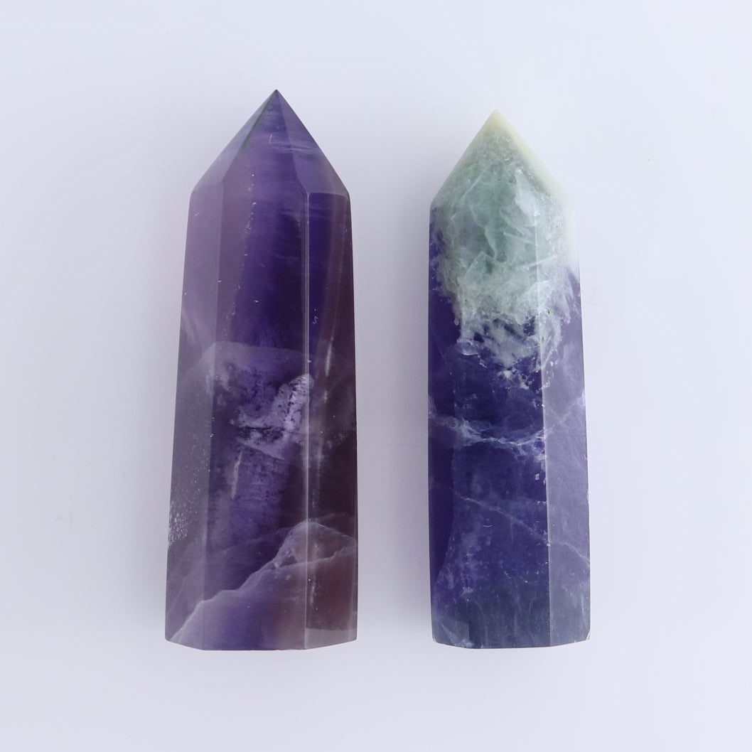 Lavender Fluorite Towers Set of 10