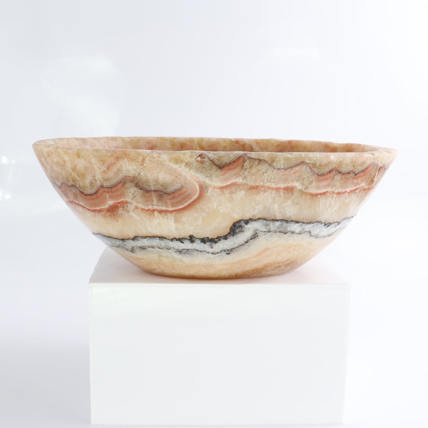 Mexican Onyx/Calcite Bowl 10"