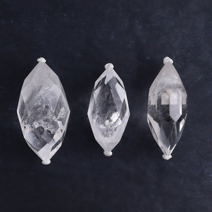 Quartz Faceted Double Points Set of 10 - Expert Wholesale and Supplier of Wholesale Crystals & Bulk Gemstones, ["Brazil","Clear Quartz","Mixed Carvings","Quartz"]