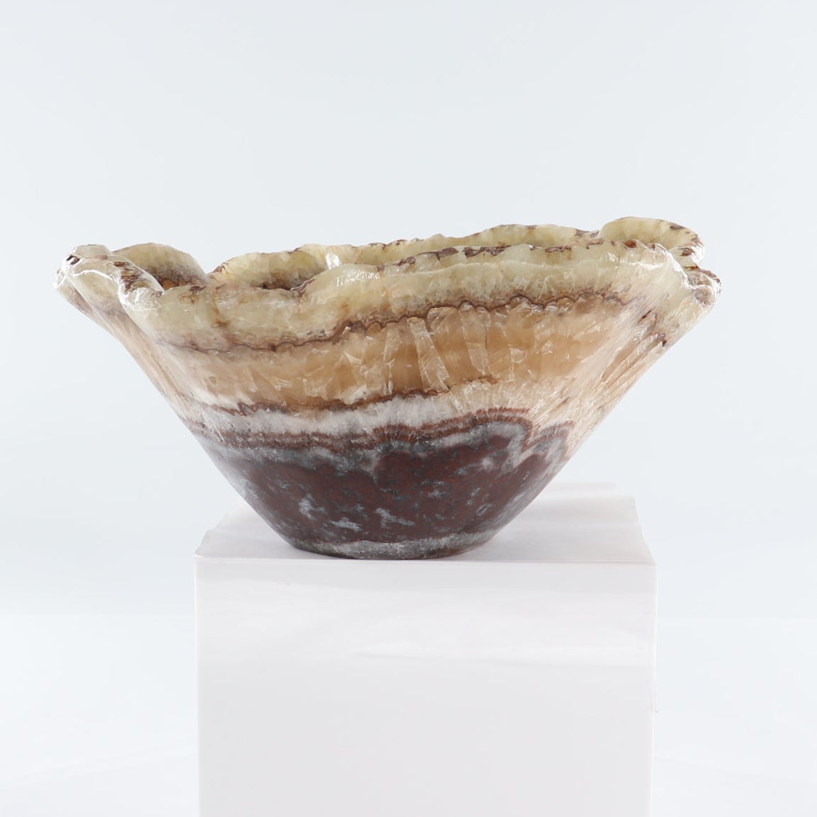 Mexican Onyx/Calcite Bowl 15"