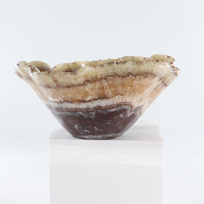 Mexican Onyx/Calcite Bowl 15"