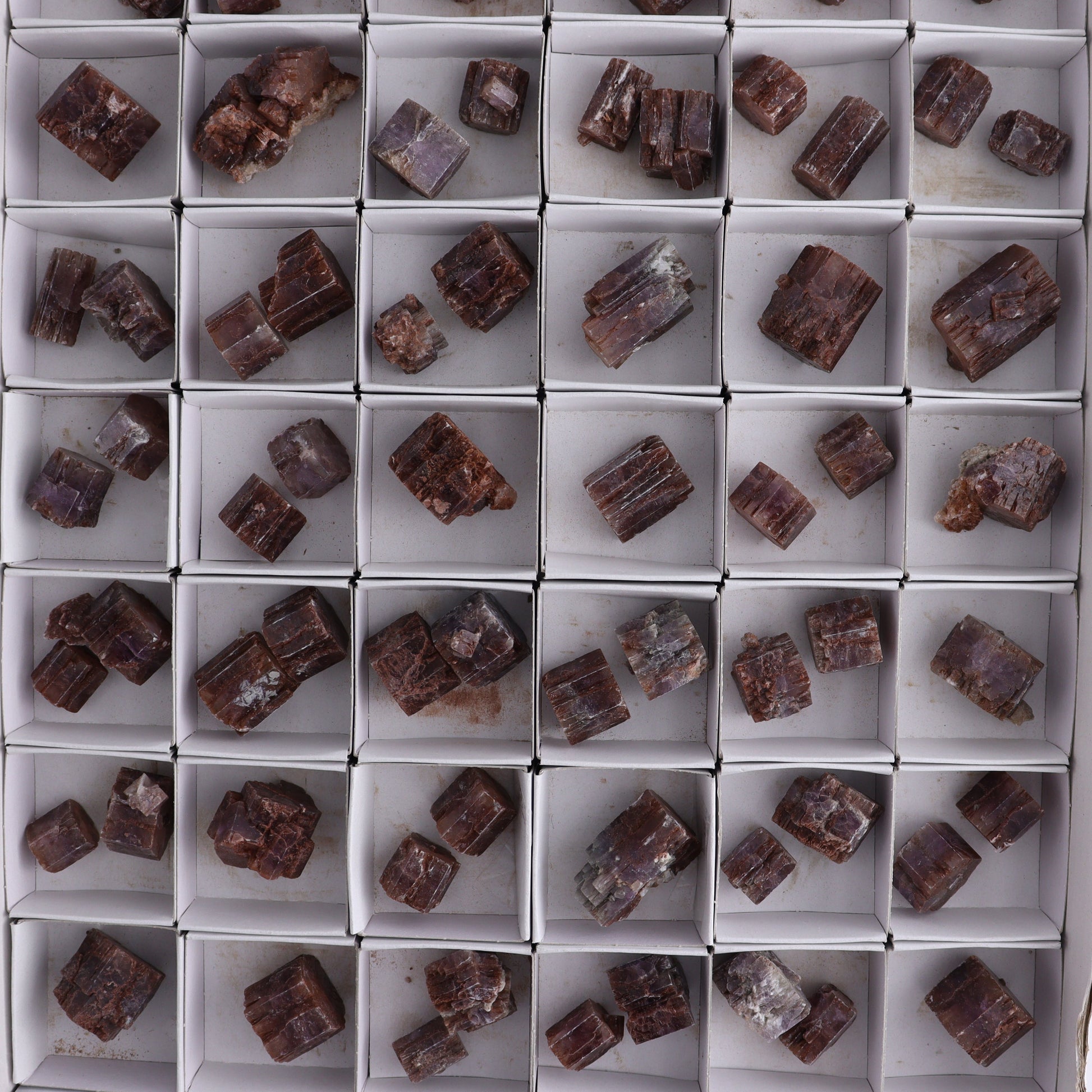 Purple Aragonite Set of 89 - Expert Wholesale and Supplier of Wholesale Crystals & Bulk Gemstones, ["aragonite","Purple Aragonite","Spain"]