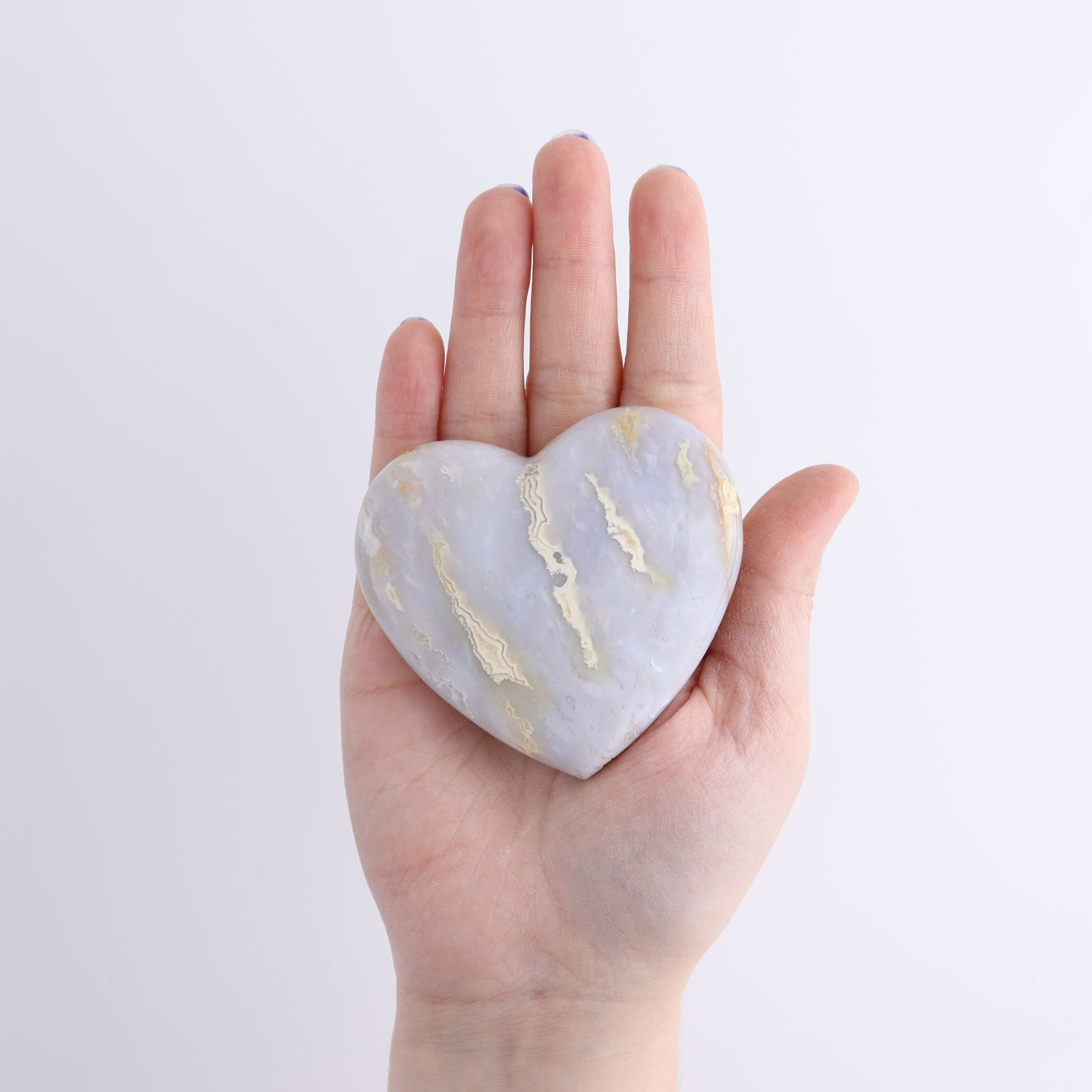 One Heart Chalcedony Agate