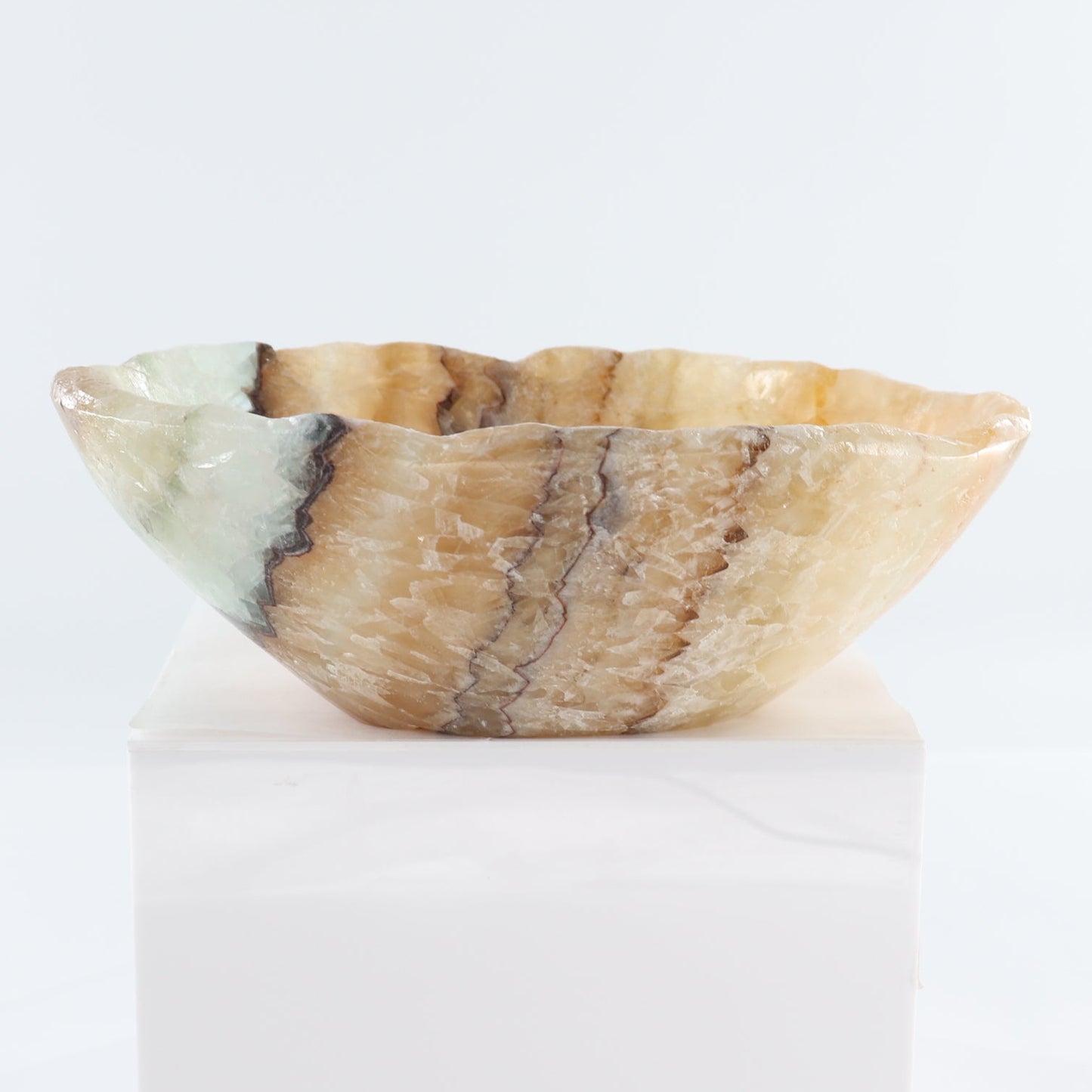 Mexican Onyx/Calcite Bowl 10"