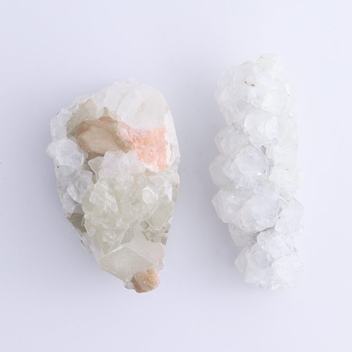 Apophyllite Clusters Set of 6 - Expert Wholesale and Supplier of Wholesale Crystals & Bulk Gemstones, ["Apophyllite","Clusters","Flats"]