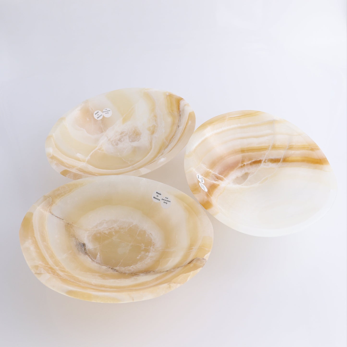 Onyx Bowl Set of 3 - Expert Wholesale and Supplier of Wholesale Crystals & Bulk Gemstones, ["Bowls","Mexico","onyx"]