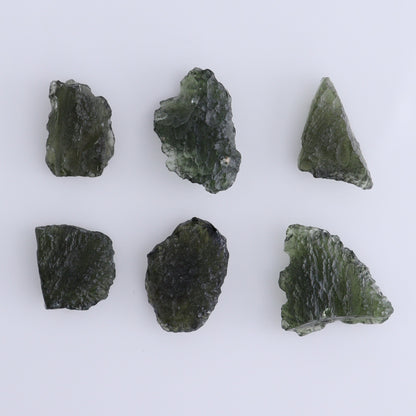 Moldavite Pieces Set of 6 - Expert Wholesale and Supplier of Wholesale Crystals & Bulk Gemstones, ["Czech Republic","Moldavite","Pieces"]