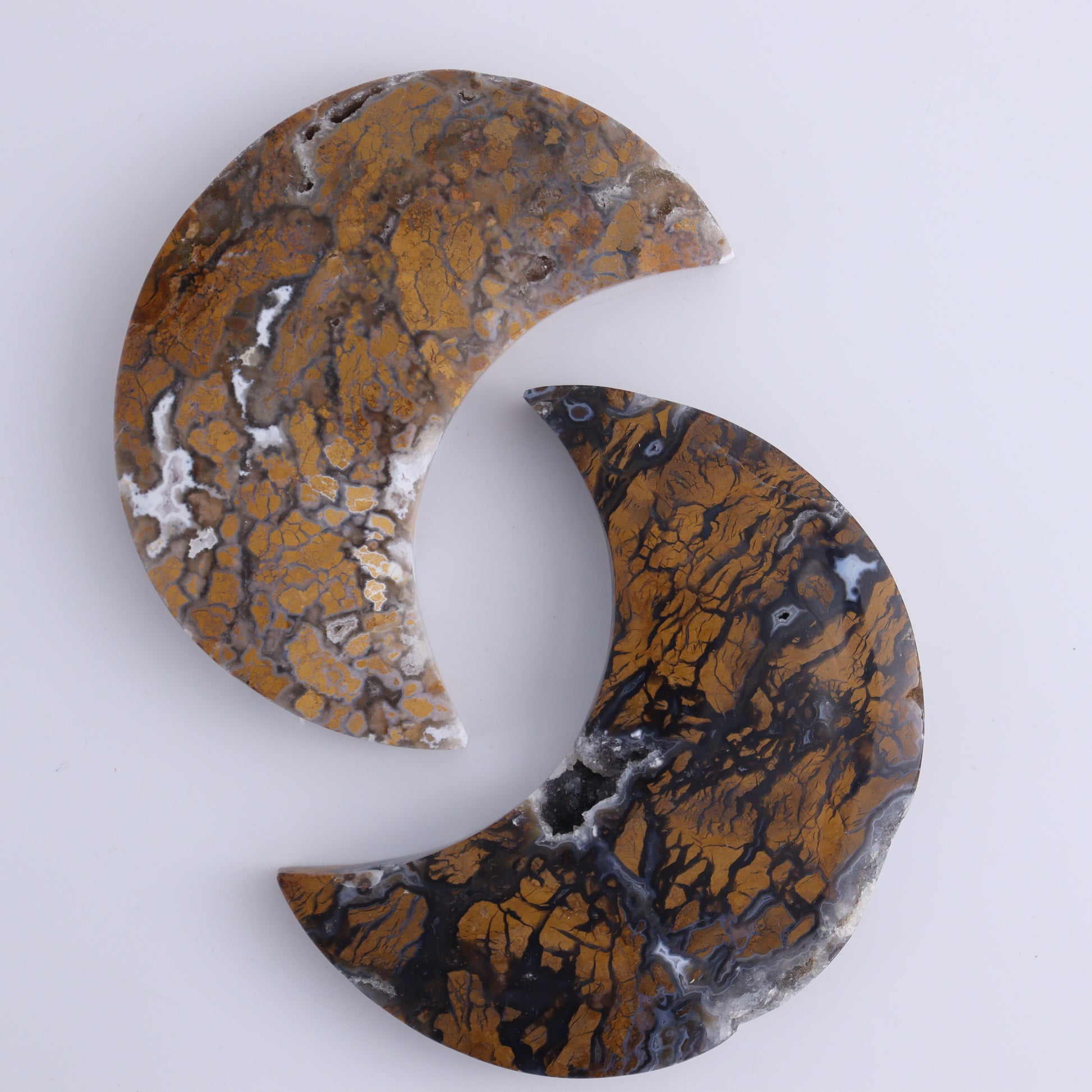 Brecciated Jasper Moons Set of 6 - Expert Wholesale and Supplier of Wholesale Crystals & Bulk Gemstones, ["Brecciated Jasper","Indonesia","moons"]