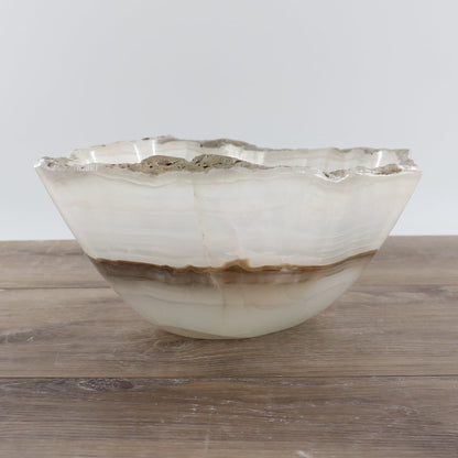 Mexican Onyx/Calcite Bowl 12"