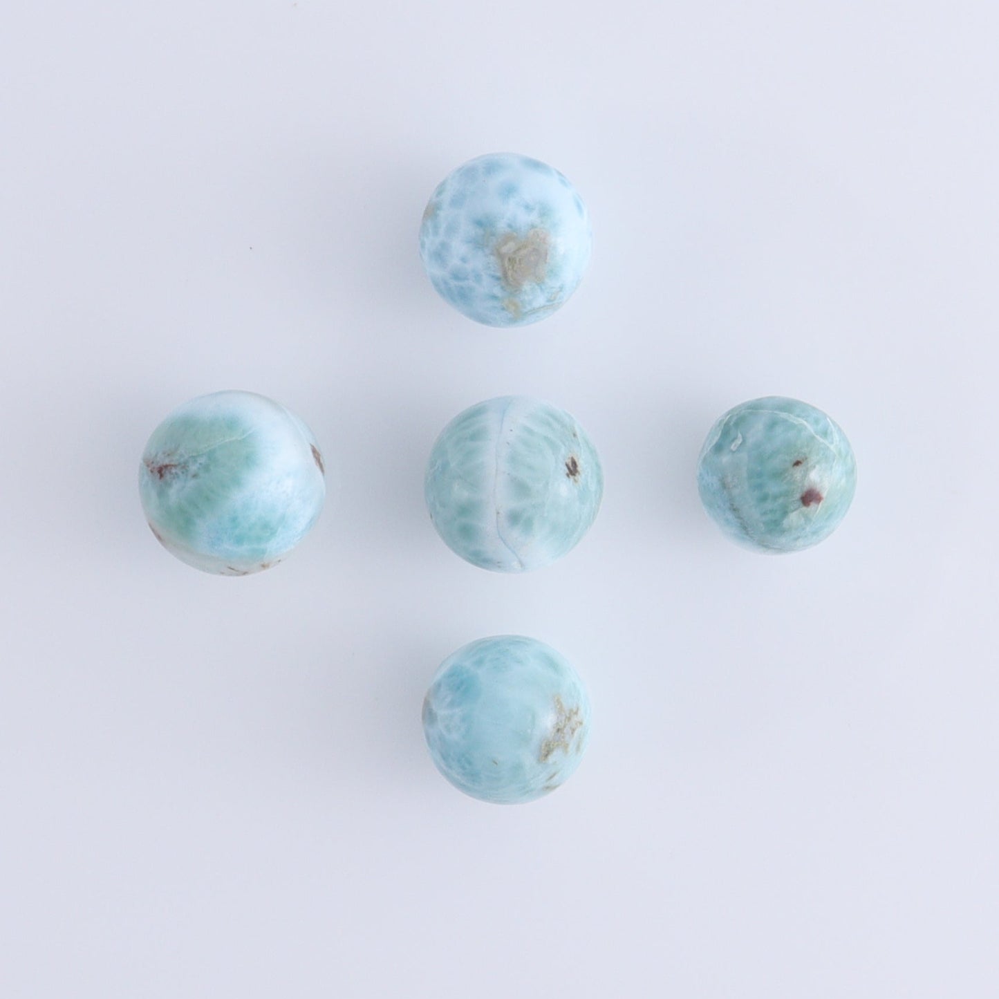 Larmiar Spheres Set of 10 - Expert Wholesale and Supplier of Wholesale Crystals & Bulk Gemstones, ["Larimar","Spheres"]