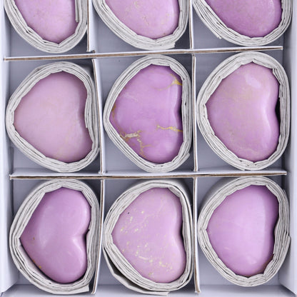 Phosphosiderite Hearts Set of 12 - Expert Wholesale and Supplier of Wholesale Crystals & Bulk Gemstones, ["Hearts","Phosphosiderite"]