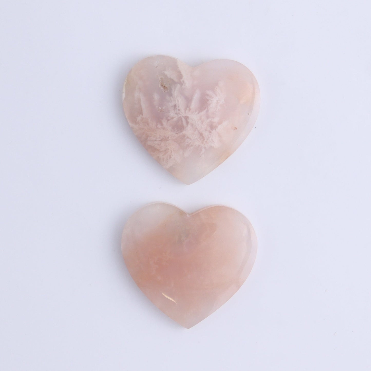One Pink Carnelian Heart Cab - Expert Wholesale and Supplier of Wholesale Crystals & Bulk Gemstones, ["Cabs","carnelian","Hearts","Pink Carnelian"]