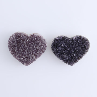 Amethyst Hearts Set of 8