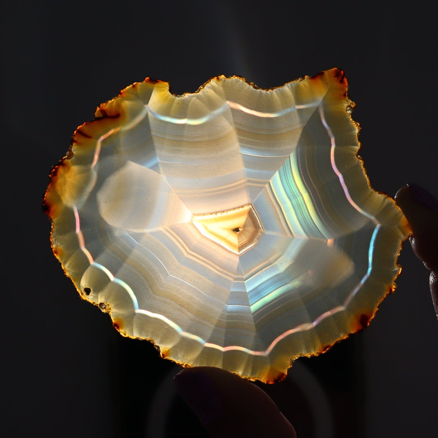 Iris Agate Slices Set of 6 - Expert Wholesale and Supplier of Wholesale Crystals & Bulk Gemstones, ["Agate","Iris Agate","Slices and Slabs"]