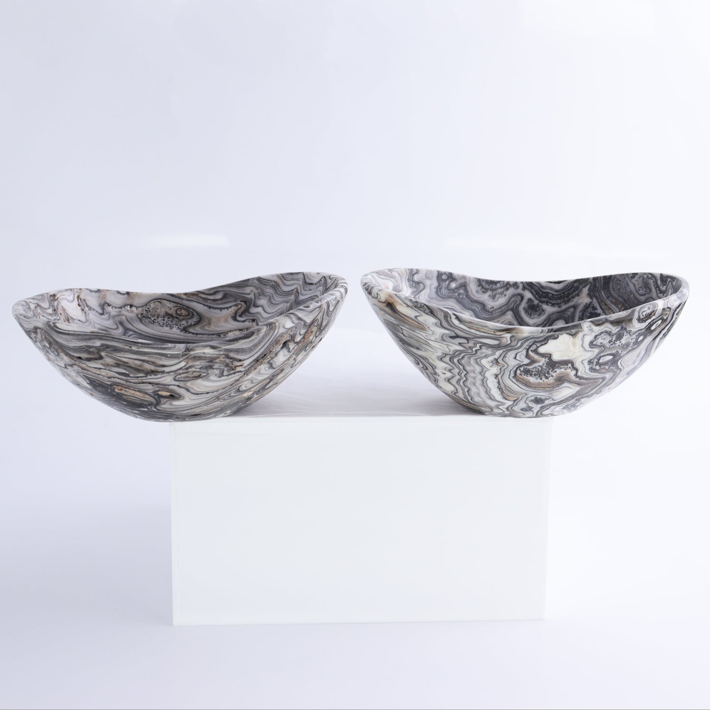 One Mexican Onyx/Calcite Black Zebra Small Oval Bowl - Expert Wholesale and Supplier of Wholesale Crystals & Bulk Gemstones, ["bowl","Bowls","Calcite","Catalog Onyx","Decorative Dish","Mexico","onyx"]