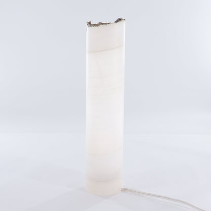 One White Onyx with Stone Edge Lamp Blind - Expert Wholesale and Supplier of Wholesale Crystals & Bulk Gemstones, ["Lamps","Mexico","onyx"]