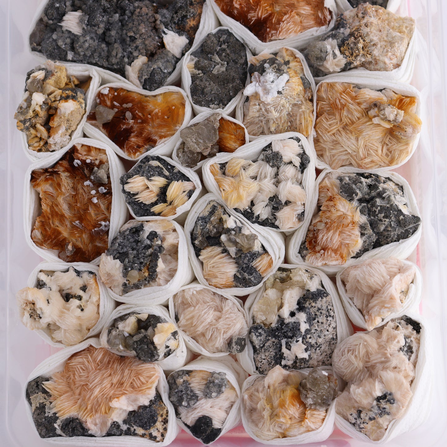 Cerussite Barite from Morocco Flat - Expert Wholesale and Supplier of Wholesale Crystals & Bulk Gemstones, ["Cerussite Barite","close_70","Flats","Morocco"]