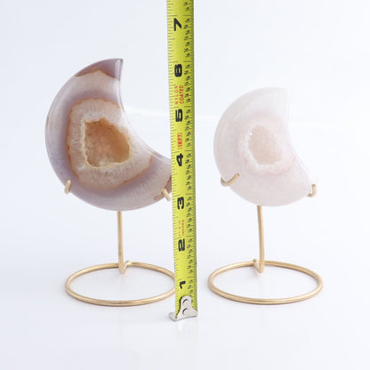 Agate Moons with Stand Set of 5 - Expert Wholesale and Supplier of Wholesale Crystals & Bulk Gemstones, ["Agate","Brazil","moons"]