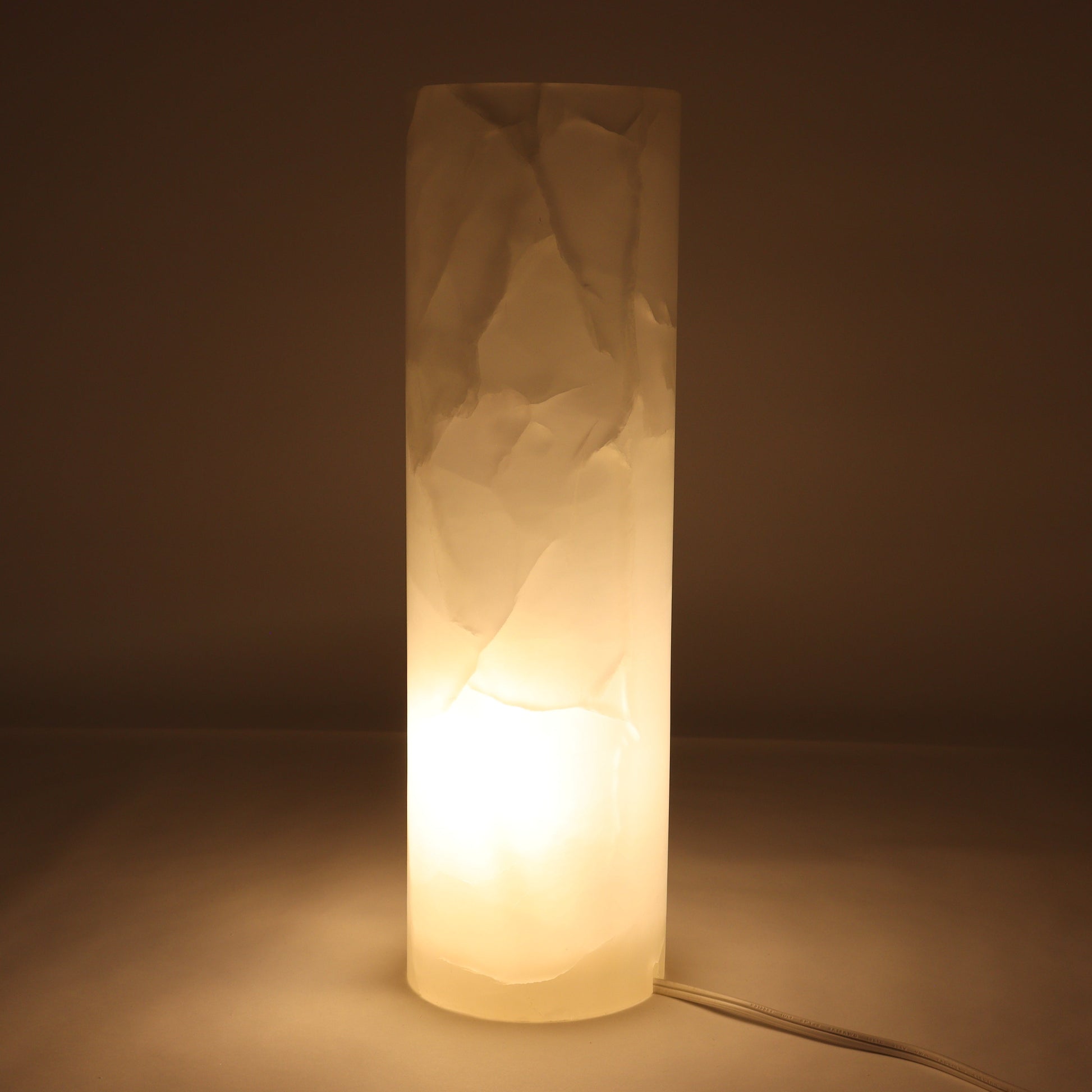 One Wide White Smooth Onyx Lamp Blind - Expert Wholesale and Supplier of Wholesale Crystals & Bulk Gemstones, ["Lamps","Mexico","onyx"]