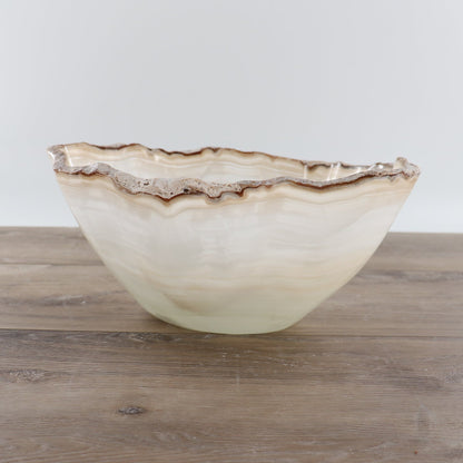 Mexican Onyx/Calcite Bowl 12"
