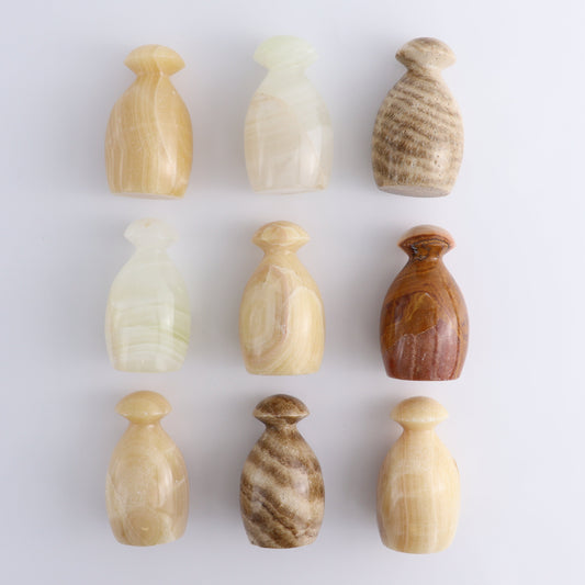 Onyx Mushrooms Set of 9 - Expert Wholesale and Supplier of Wholesale Crystals & Bulk Gemstones, ["Mexico","Mushrooms","onyx"]