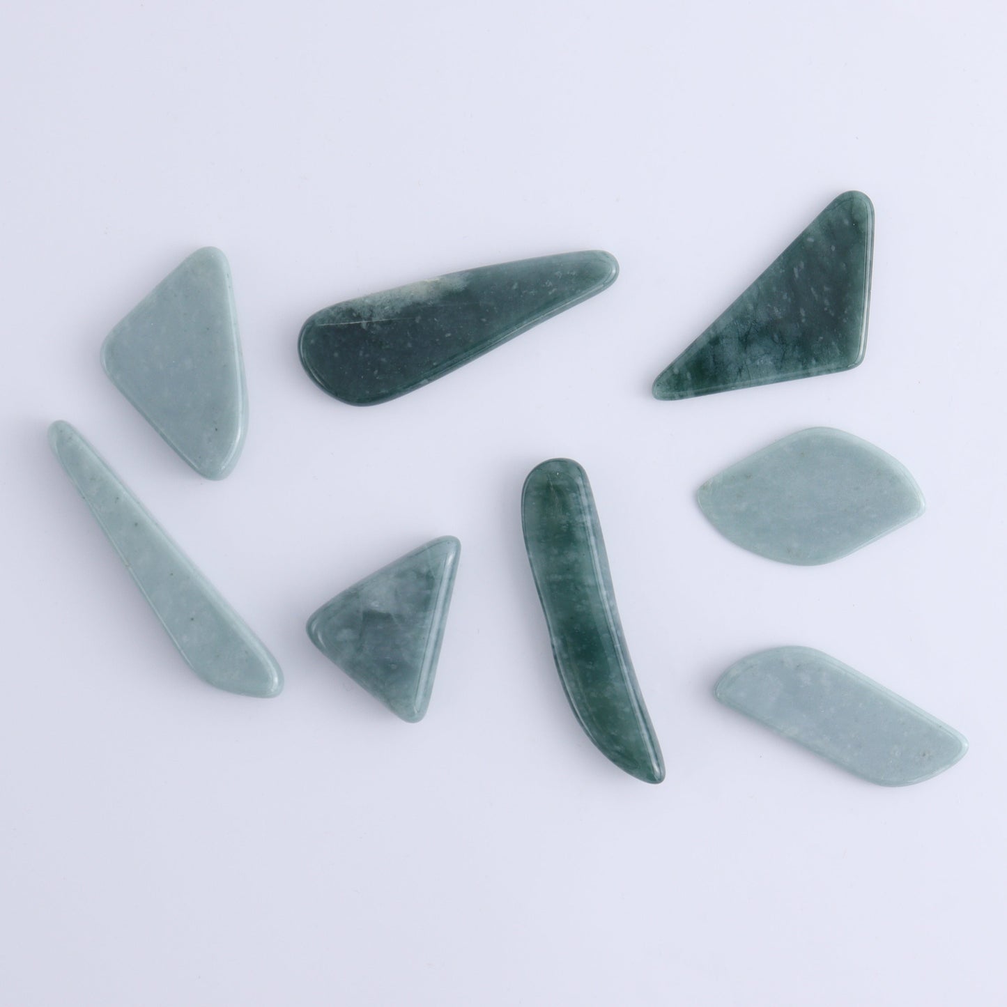 Jadeite Cabs Flats Set of 27 - Expert Wholesale and Supplier of Wholesale Crystals & Bulk Gemstones, ["Cabs","jadeite"]