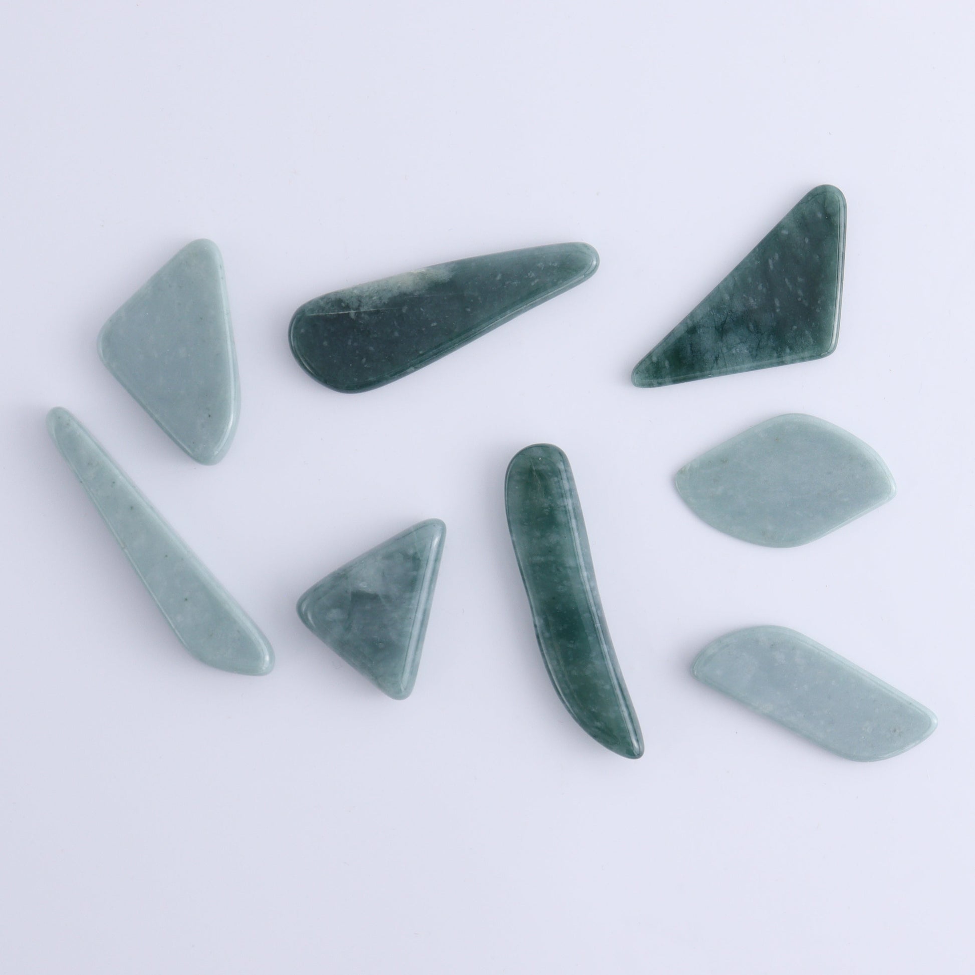 Jadeite Cabs Flats Set of 27 - Expert Wholesale and Supplier of Wholesale Crystals & Bulk Gemstones, ["Cabs","jadeite"]