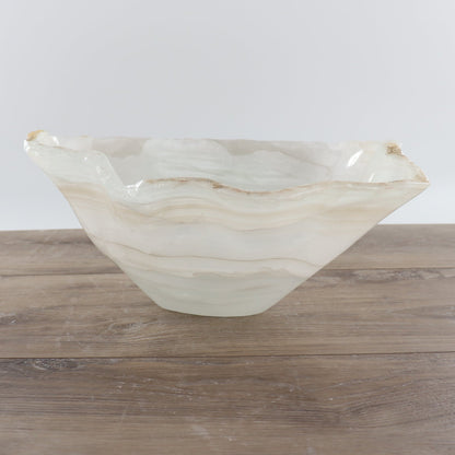 Mexican Onyx/Calcite Bowl 15"
