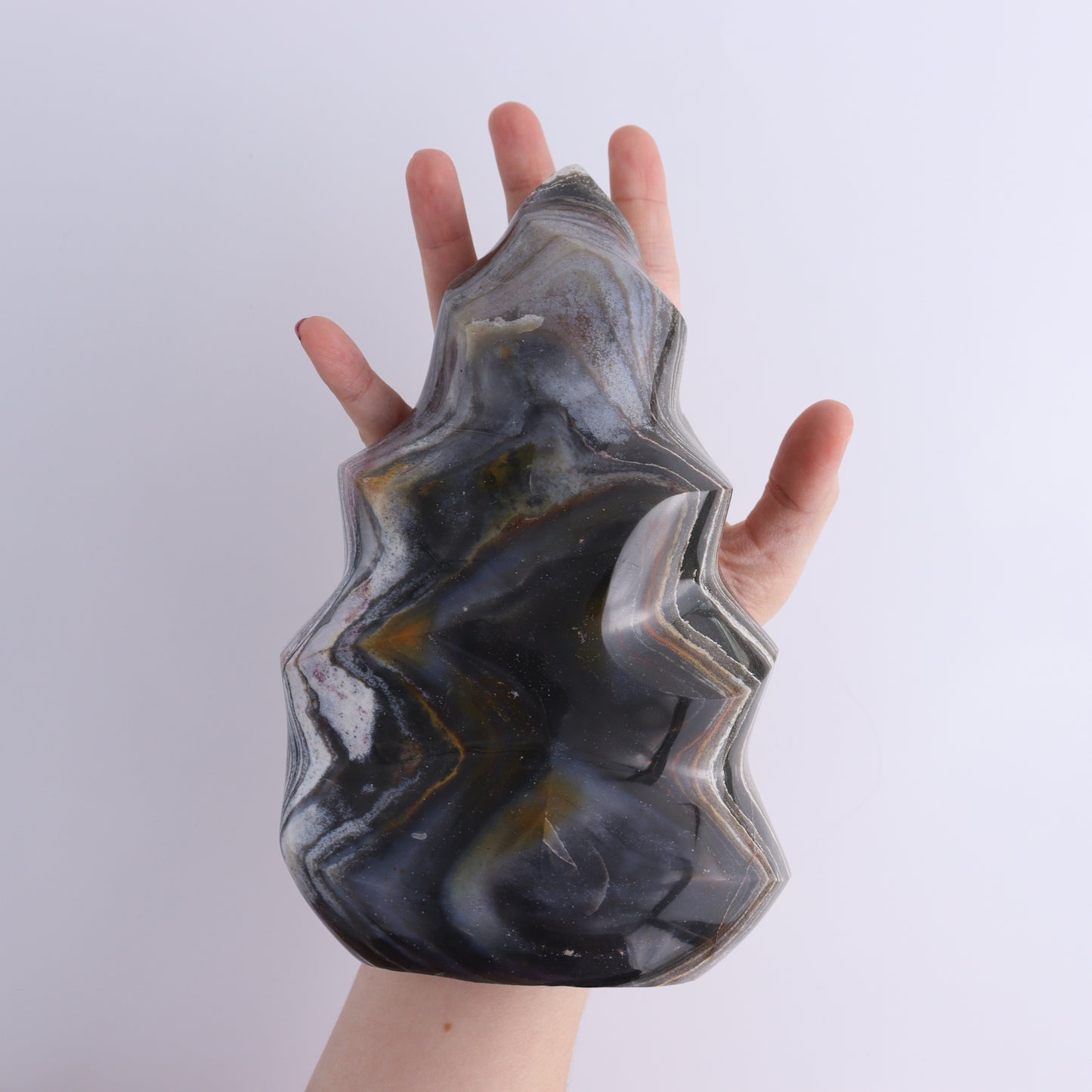 Agate Flames Set of 2 - Expert Wholesale and Supplier of Wholesale Crystals & Bulk Gemstones, ["Agate","flames","Madagascar"]
