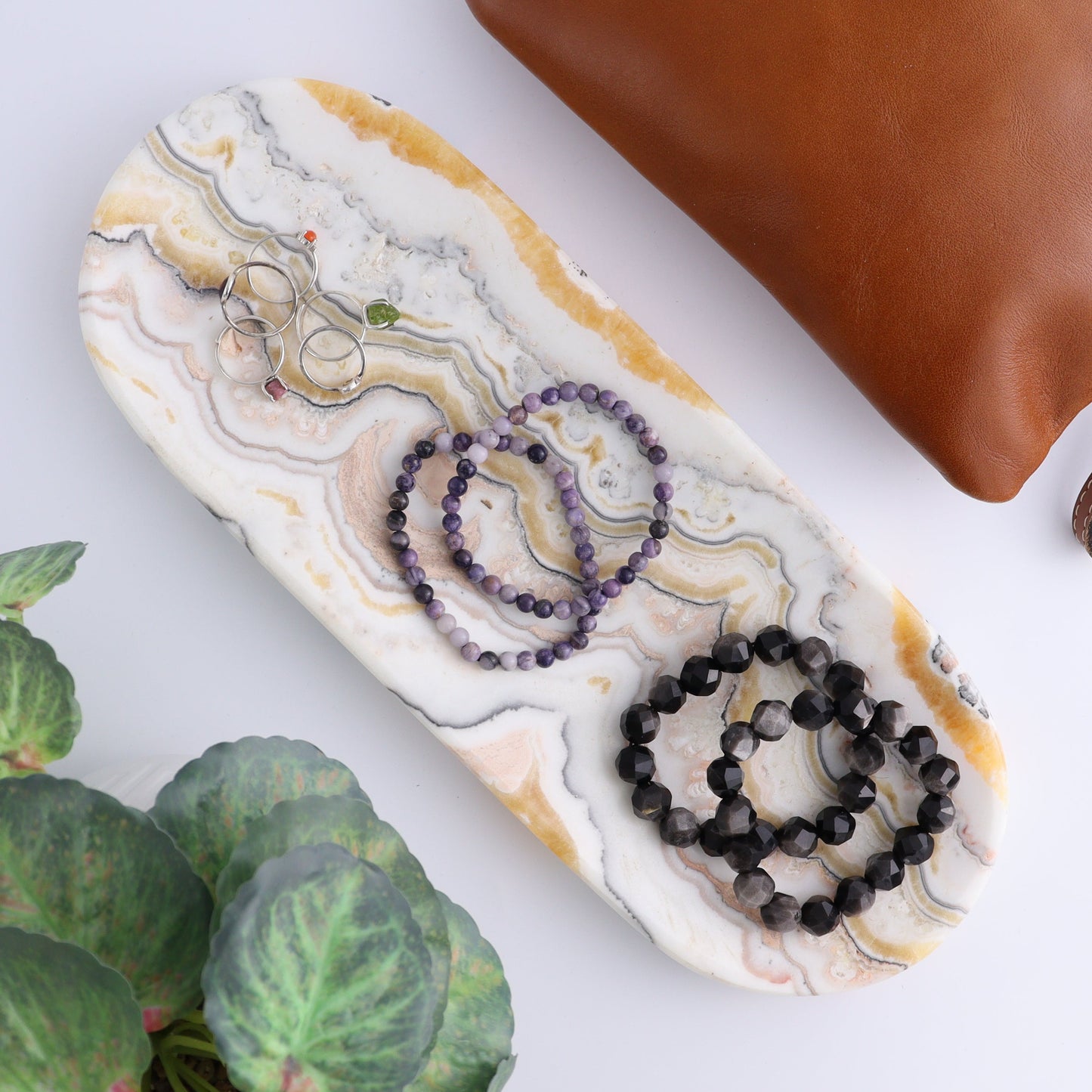 One Oval Dish Mexican Onyx/Calcite White Zebra - Expert Wholesale and Supplier of Wholesale Crystals & Bulk Gemstones, ["Calcite","Catalog Onyx","Decorative Dish","Mexico","onyx"]