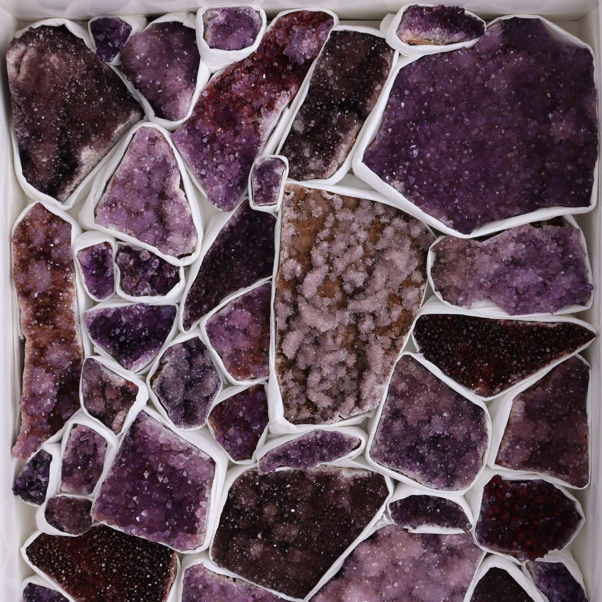 Amethyst Clusters Flat - Expert Wholesale and Supplier of Wholesale Crystals & Bulk Gemstones, ["Amethyst","Clusters"]