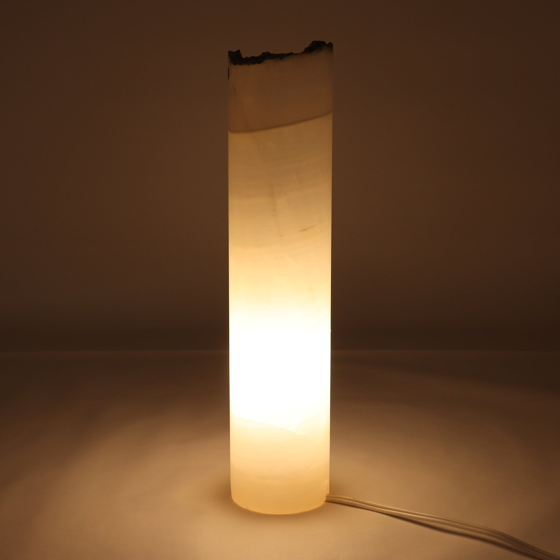 One White Onyx with Stone Edge Lamp Blind - Expert Wholesale and Supplier of Wholesale Crystals & Bulk Gemstones, ["Lamps","Mexico","onyx"]