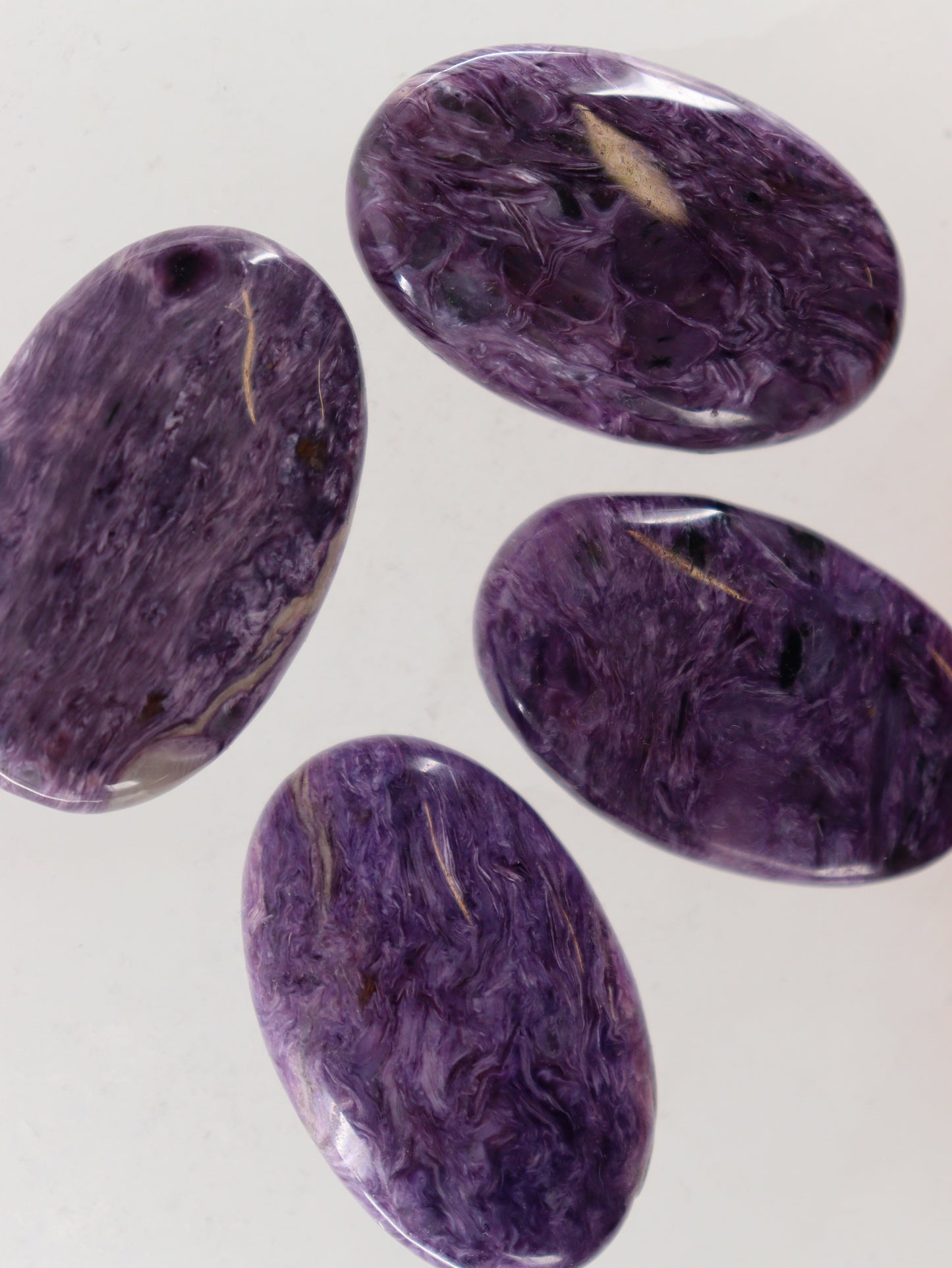 Charoite Stones Set of 4 - Expert Wholesale and Supplier of Wholesale Crystals & Bulk Gemstones, []